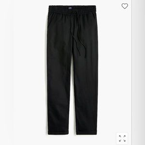 J. Crew Factory Linen-Cotton Elastic Waist drawstring pant